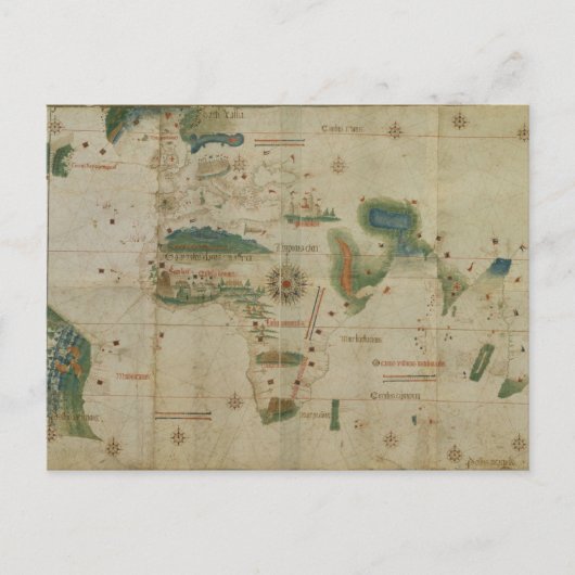 世界地図 ポストカード (正面)