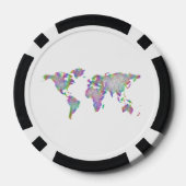 世界地図 ポーカーチップ (裏面)