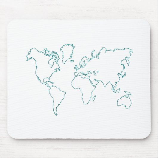 世界地図 マウスパッド (正面)