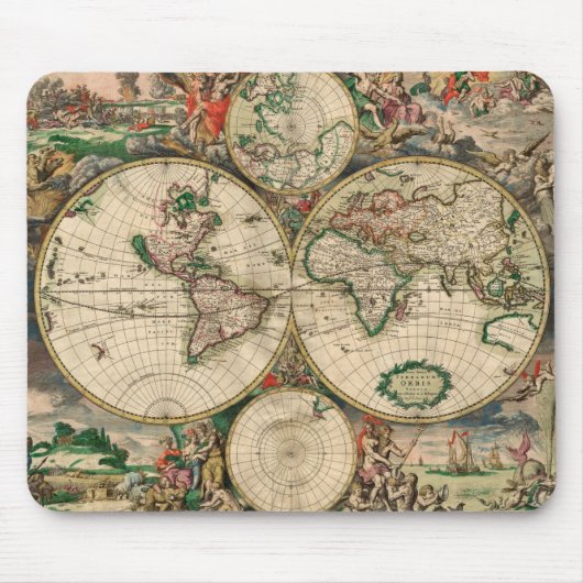 世界地図 マウスパッド (正面)