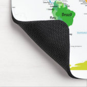 世界地図 マウスパッド (コーナー)