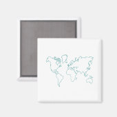 世界地図 マグネット (正面/裏面)