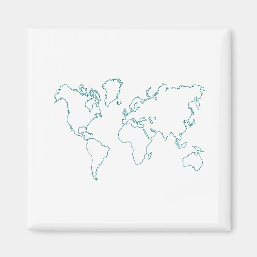 世界地図 マグネット (正面)