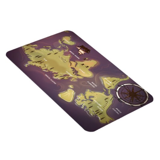 世界地図 マグネット (右側)