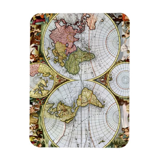 世界地図 マグネット (縦)