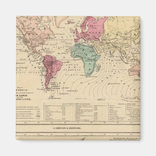 世界地図 マグネット (正面)