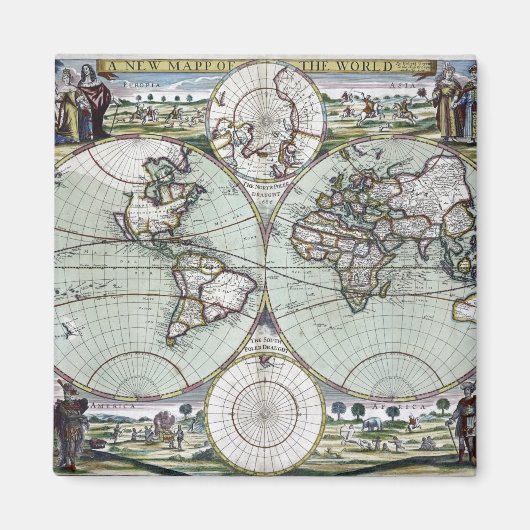 世界地図 マグネット (正面)