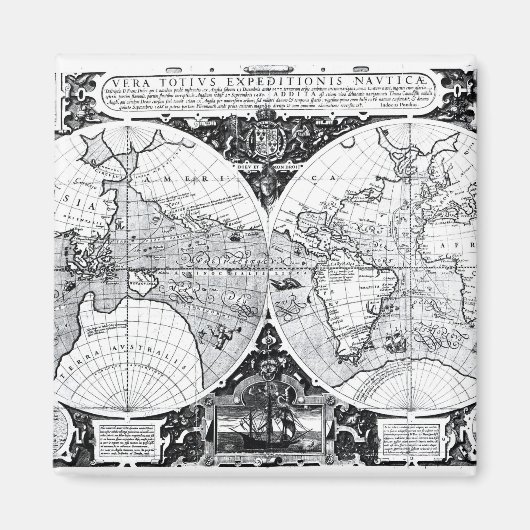 世界地図 マグネット (正面)