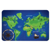 世界地図 マグネット (横)