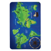 世界地図 マグネット (縦)