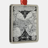世界地図 メタルオーナメント (右)
