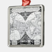 世界地図 メタルオーナメント (左)