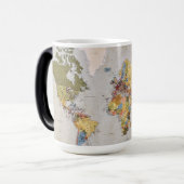 世界地図 モーフィングマグカップ (正面左)