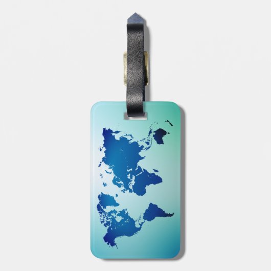 世界地図 ラゲッジタグ (裏面縦)