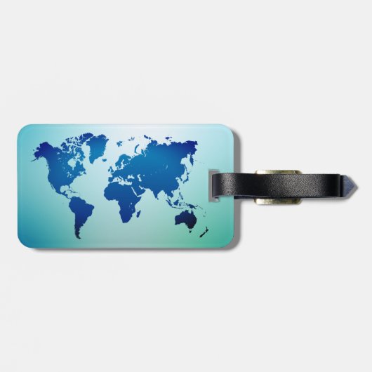 世界地図 ラゲッジタグ (裏面横)