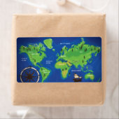 世界地図 ラベル (インサイチュ)