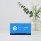 世界地図 |会社 | QRコード名刺 名刺 (スタンド正面)