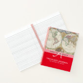 世界地図 旅行 リタイアメント バケットリスト ギフト パパ ノートブック (内部)