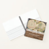 世界地図 旅行 リタイアメント バケットリスト ギフト パパ ノートブック (内部)