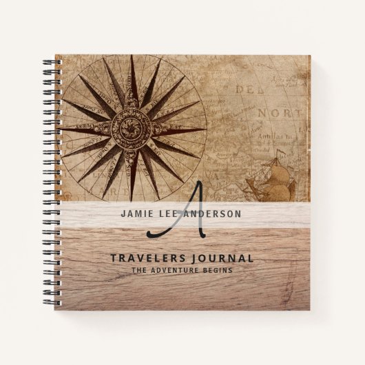 世界地図 旅行 退職 バケットリスト ギフト 父 ノートブック (正面)