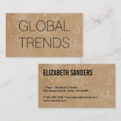 世界地図(概要) | ナチュラル 名刺 (正面/裏面)