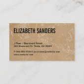 世界地図(概要) | ナチュラル 名刺 (裏面)