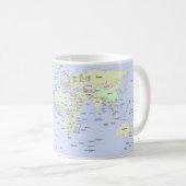 世界地図 - 次の冒険を計画中 - オリジナル コーヒーマグカップ (正面右)