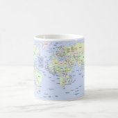 世界地図 - 次の冒険を計画中 - オリジナル コーヒーマグカップ (中央)
