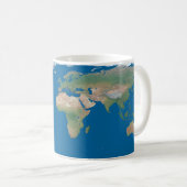 世界地図 - 次の冒険を計画中 - カスタムデザイン コーヒーマグカップ (正面右)