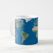 世界地図 - 次の冒険を計画中 - カスタムデザイン コーヒーマグカップ (正面左)