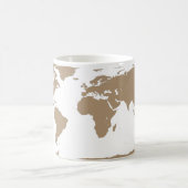 世界地図 - 次の冒険を計画中 - カスタムデザイン コーヒーマグカップ (中央)