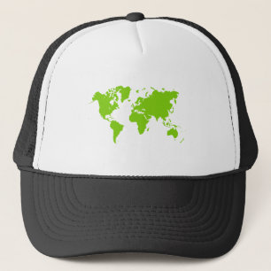 世界地図 – 火星の緑 キャップ