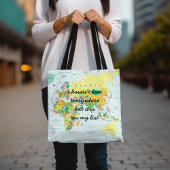 世界地図 – 私はどこにでもいない… トートバッグ