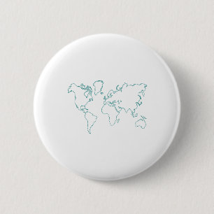 世界地図 缶バッジ