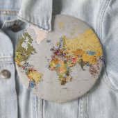 世界地図 缶バッジ (インサイチュ)