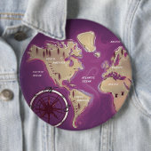 世界地図 缶バッジ (インサイチュ)