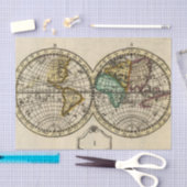 世界地図 薄葉紙 (クラフト)