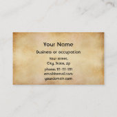 世界地図、行為の絵画 名刺 (裏面)