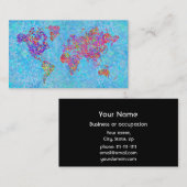 世界地図、行為の絵画 名刺 (正面/裏面)