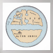 世界地図， 1世紀 ポスター (正面)