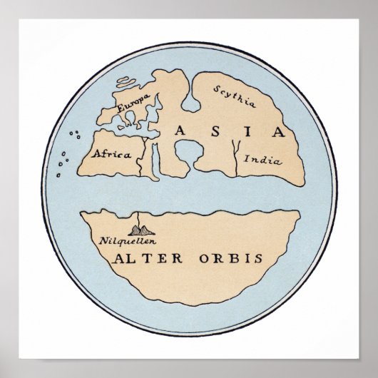 世界地図, 1世紀 ポスター (正面)