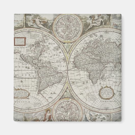 世界地図 | 1676 マグネット (正面)
