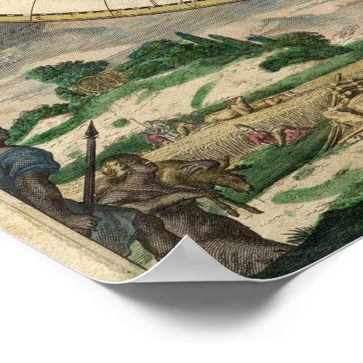 世界地図 – 1689 ポスター (角)