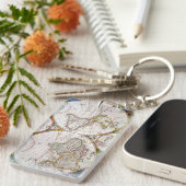 世界地図、17世紀 キーホルダー (正面右)