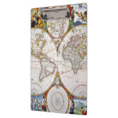 世界地図、17世紀 クリップボード (左)