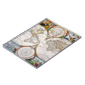 世界地図、17世紀 ノートブック (左側)