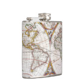 世界地図、17世紀 フラスク (右)