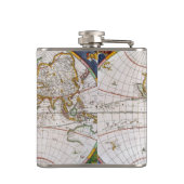 世界地図、17世紀 フラスク (裏面)