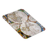 世界地図， 17世紀 マグネット (右側)