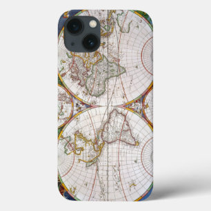 世界地図、17世紀 iPhone 13ケース